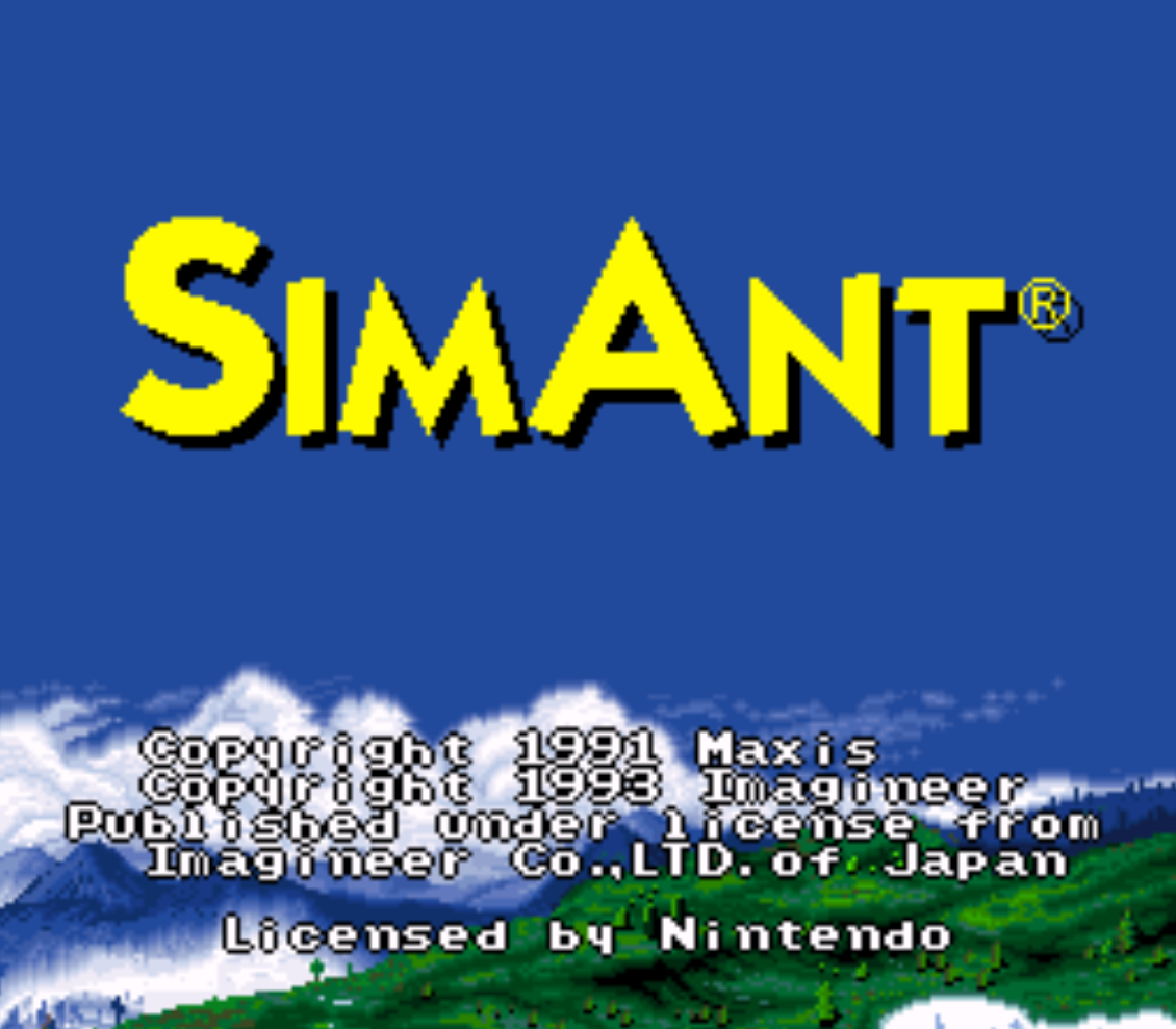 Simant Title Screen